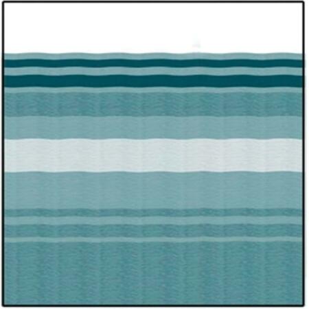 CAREFREE 14 ft. 2 in. Teal Dune Stripe - White C6F-JU158C00